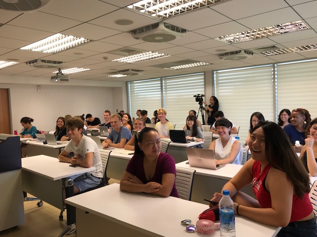 Classroom with students