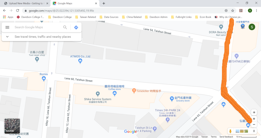 A map of the neighborhood
