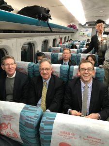 People on a train