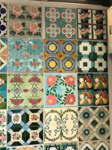 decorative tiles on a wall
