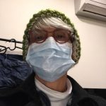 Shelley Rigger wearing a medical mask.